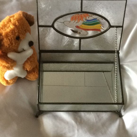 VINTAGE SWAN GLASS JEWELRY BOX. 🎁🥰 - Picture 5 of 5